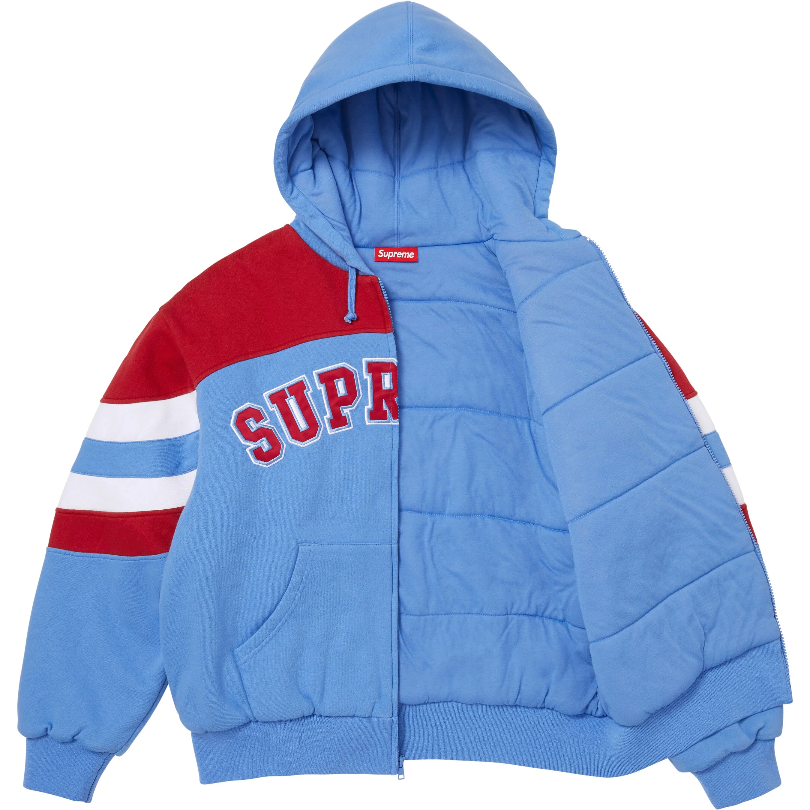 Filled Zip Up Hooded Sweatshirt view 13